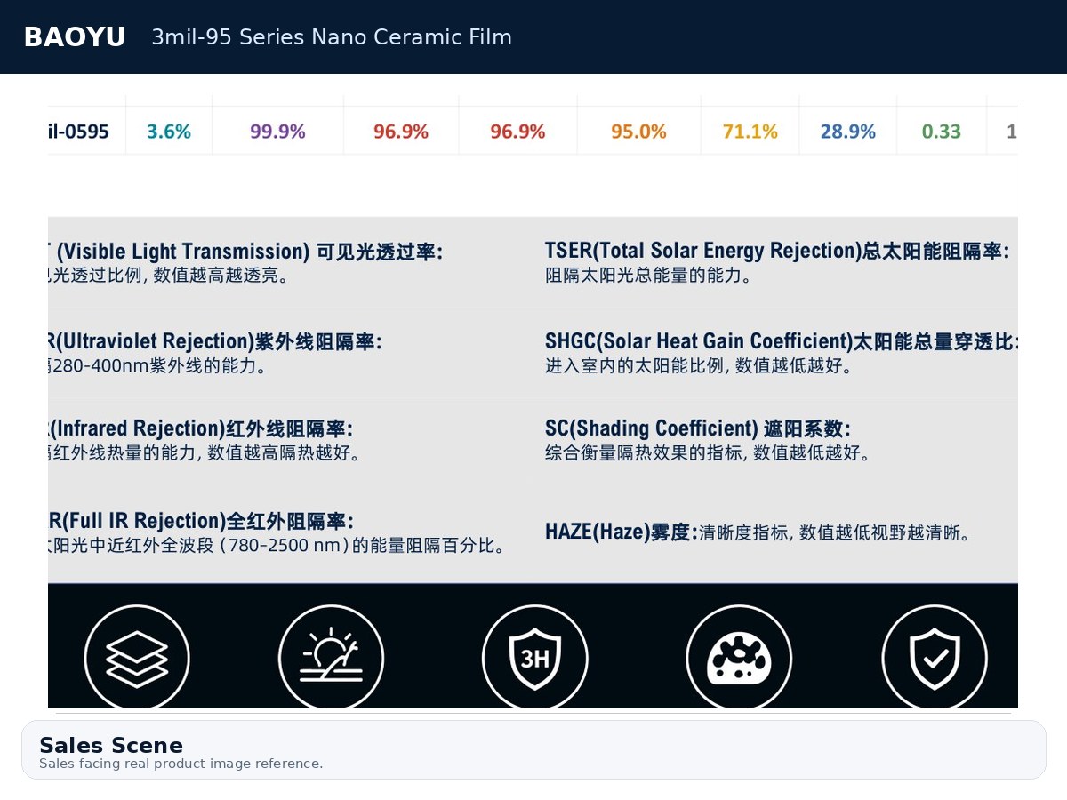 3mil-95 Series Nano Ceramic Film product display 10