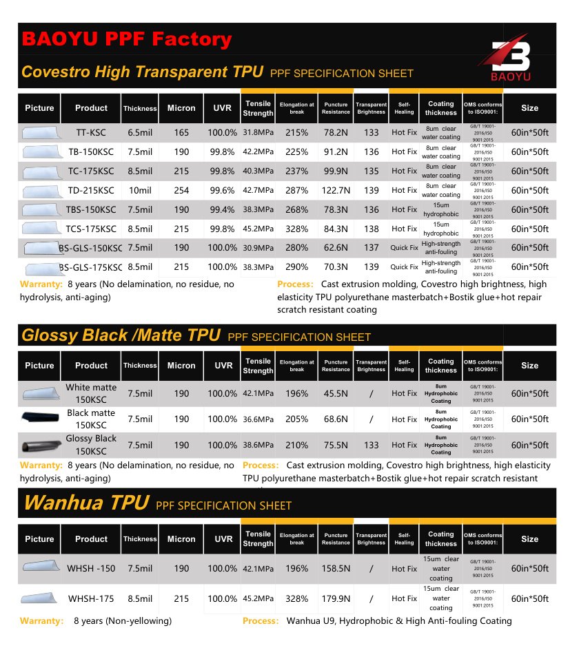BAOYU full spec book PPF page preview