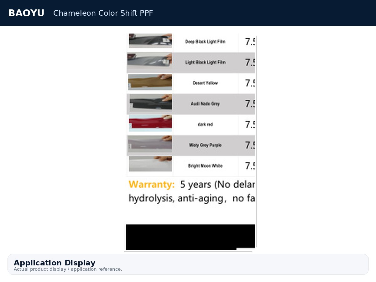 Chameleon Color Shift PPF product display 5