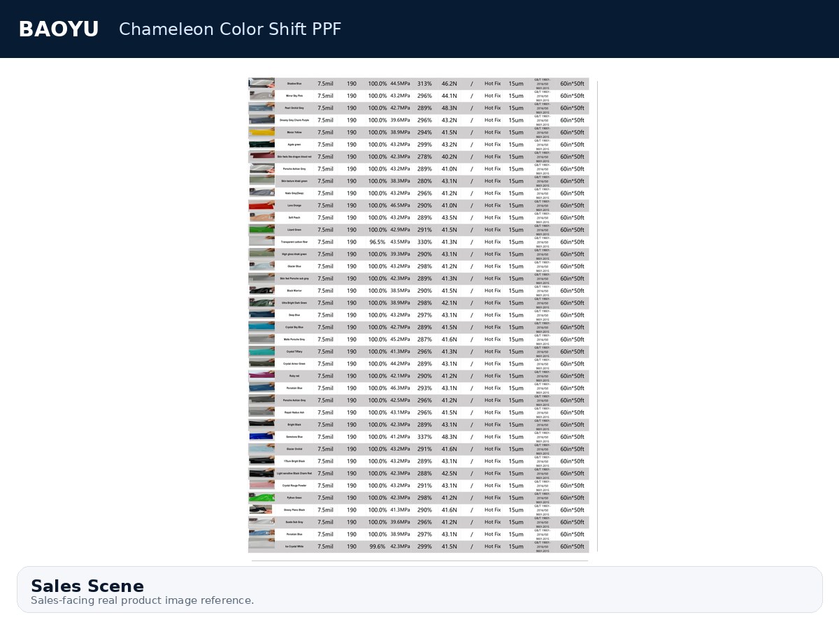 Chameleon Color Shift PPF product display 10