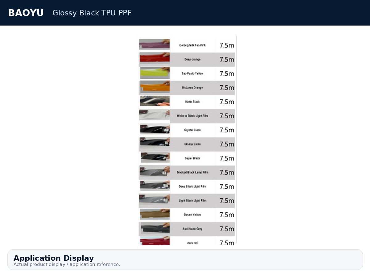 Glossy Black TPU PPF product display 5