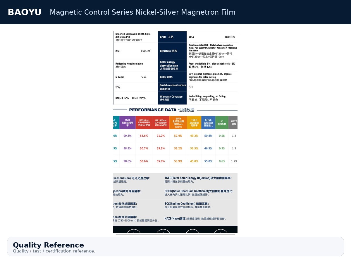 Magnetic Control Series Nickel-Silver Magnetron Film product display 9
