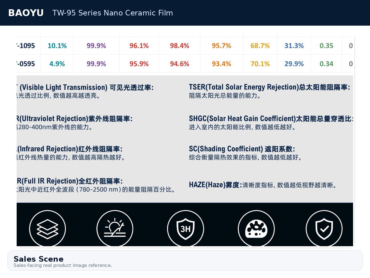 TW-95 Series Nano Ceramic Film product display 10